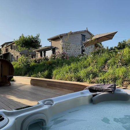 Gite De Charme 5 Etoiles Pour Couple Avec Sauna Et Jacuzzi Exterieurs Privatifs Peaugres Exterior foto
